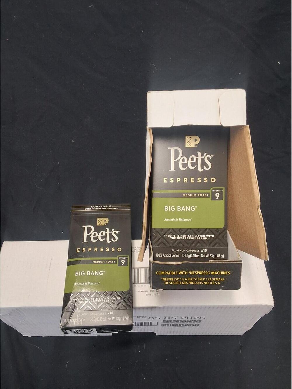 Peet's Espresso Big Bang Medium Roast Coffee Pods - 20 Count